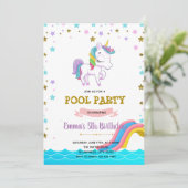 Unicornウォータースライドプールへの招待 招待状 (スタンド正面)