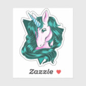 Unicornクリップアートスモール シール (シート)