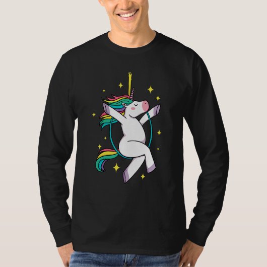 Unicornグラフィック体操体操Acrobat Tシャツ (正面)