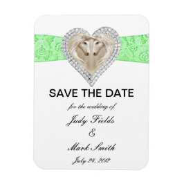 Unicornグリーンレース日付磁石を保存 マグネット