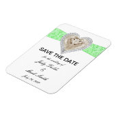 Unicornグリーンレース日付磁石を保存 マグネット (左側)