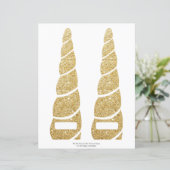 Unicornゲームの金ゴールドグリッター角 (スタンド正面)