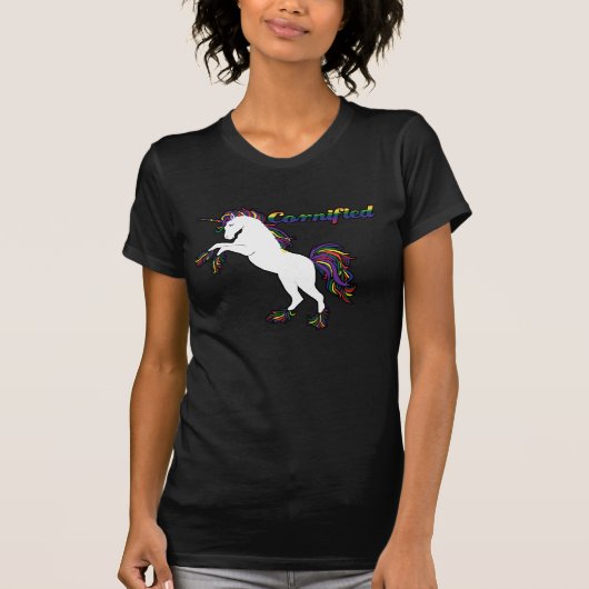 Unicornコーニファイドとカスタマイズ可能 Tシャツ (正面)
