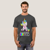 Unicornジム筋肉のインストールUnicorn Tシャツ (正面フル)