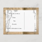 Unicornストーリーブック日付を保存 案内ポストカード (裏面)