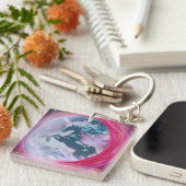 Unicornスプラッシュキーチェーン キーホルダー (正面右)