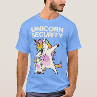 Unicornセキュリティの親クラシックのコピー Tシャツ