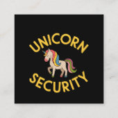 Unicornセキュリ保ティ:魔法セーフとTouch スクエア名刺 (裏面)