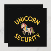 Unicornセキュリ保ティ：魔法セーフとTouch 招待状 (正面/裏面)