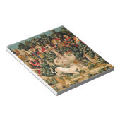 Unicornタペストリーが伝説の神話の中世アートを発見 ノートパッド (アングル)