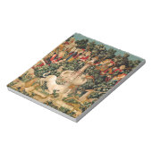 Unicornタペストリーが伝説の神話の中世アートを発見 ノートパッド (回転)