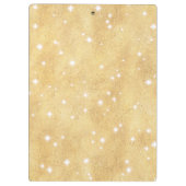 Unicornテーマクリップボード |魔法のピンク&金ゴールド クリップボード (裏面)