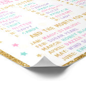 Unicornネームゲームポスター ポスター (角)