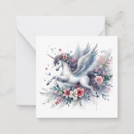 Unicornノートカード ノートカード (正面)