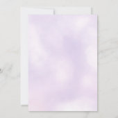 Unicornバルーンパーティー/ Girl on Her Way Baby Shower 招待状 (裏面)