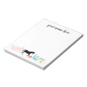 Unicornパーソナライズされたメモ帳 ノートパッド (回転)