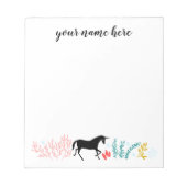 Unicornパーソナライズされたメモ帳 ノートパッド (正面)