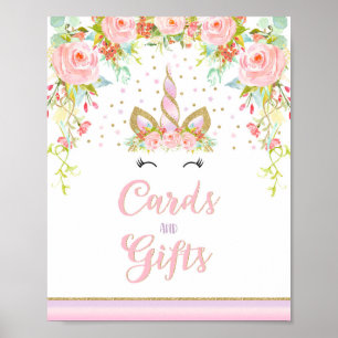 Unicornパーティーテーブルサイン魔法のUnicornポスター ポスター