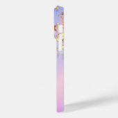 Unicornピンクのローズ金ゴールド赤面星ホログラフィック Case-Mate iPhoneケース (裏面 / 左)