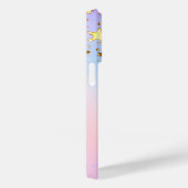 Unicornピンクのローズ金ゴールド赤面星ホログラフィック Case-Mate iPhoneケース (裏面 / 右)