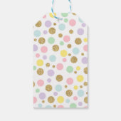 Unicornピンク&金ゴールドパーティー好意ありがとうラベル ギフトタグ (裏面)