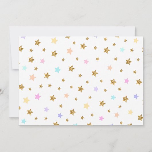 Unicornフォト招待状、Unicornパーティー 招待状 (裏面)