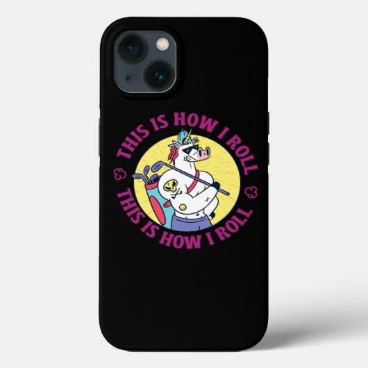 Unicornプロゴル転がフウェアGolfi Case-Mate iPhoneケース (裏面)