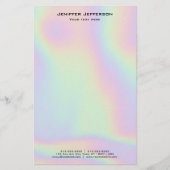 Unicornホログラフィック文房具 便箋 (正面)