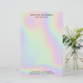 Unicornホログラフィック文房具 便箋 (スタンド正面)