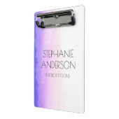 Unicornホログラフィー水彩抽象芸術 ミニクリップボード (アングル2)