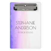 Unicornホログラフィー水彩抽象芸術 ミニクリップボード (正面)