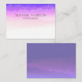 Unicornホログラフィー水彩画 ノートカード (正面/裏面)