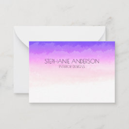 Unicornホログラフィー水彩画 ノートカード