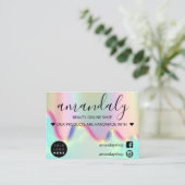 Unicornホログラフオンライ感謝していンショップコード 名刺 (スタンド正面)