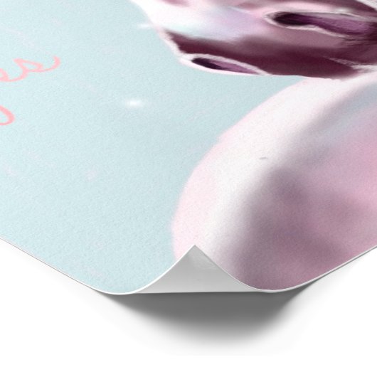 Unicornポスター(輝きと引用文) ポスター (角)