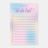 Unicornミックスパターフェイクン紫のグリッター一覧へ ポストイット (正面)