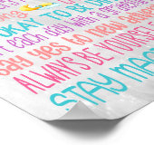 Unicornルールやる気を起こさせる引用文ポスター – 8x10 ポスター (角)