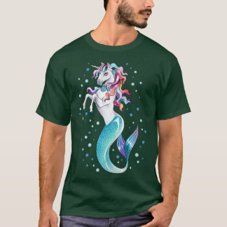 Unicorn人魚メルミコーンかわいい贈り物 Tシャツ