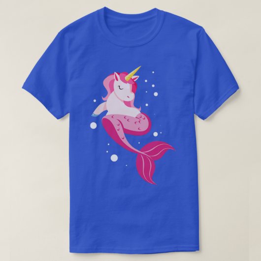 Unicorn人魚Unicorno Mermicorno Tee246魔法 Tシャツ (デザイン正面)