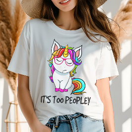 Unicorn内向き過ぎおもしろいモダンる トライブレンドＴシャツ