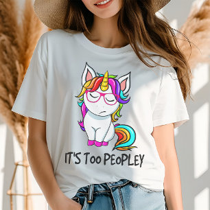 Unicorn内向き過ぎおもしろいモダンる トライブレンドＴシャツ