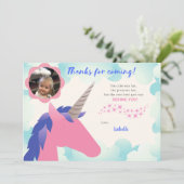 Unicorn写真サンキューカード サンキューカード (スタンド正面)