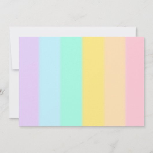 Unicorn写真 招待状 (裏面)