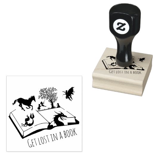 Unicorn失ったのファンタジー ラバースタンプ (押印)