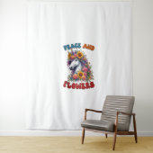 Unicorn平和と花フローラフラワークラウンタンク タペストリー (インサイチュ)