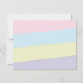 Unicorn文房具に空白の記入ありがとう ノートカード (裏面)