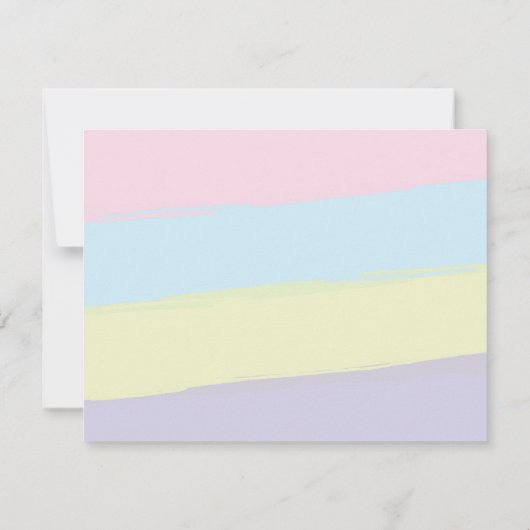 Unicorn文房具に空白の記入ありがとう ノートカード (裏面)