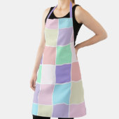 Unicorn水彩市松模様に エプロン (インサイチュ)
