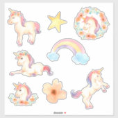 Unicorn水色シール シール (シート)