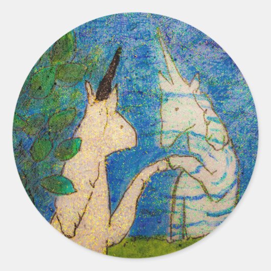 Unicorn湖での反射を見る ラウンドシール (正面)